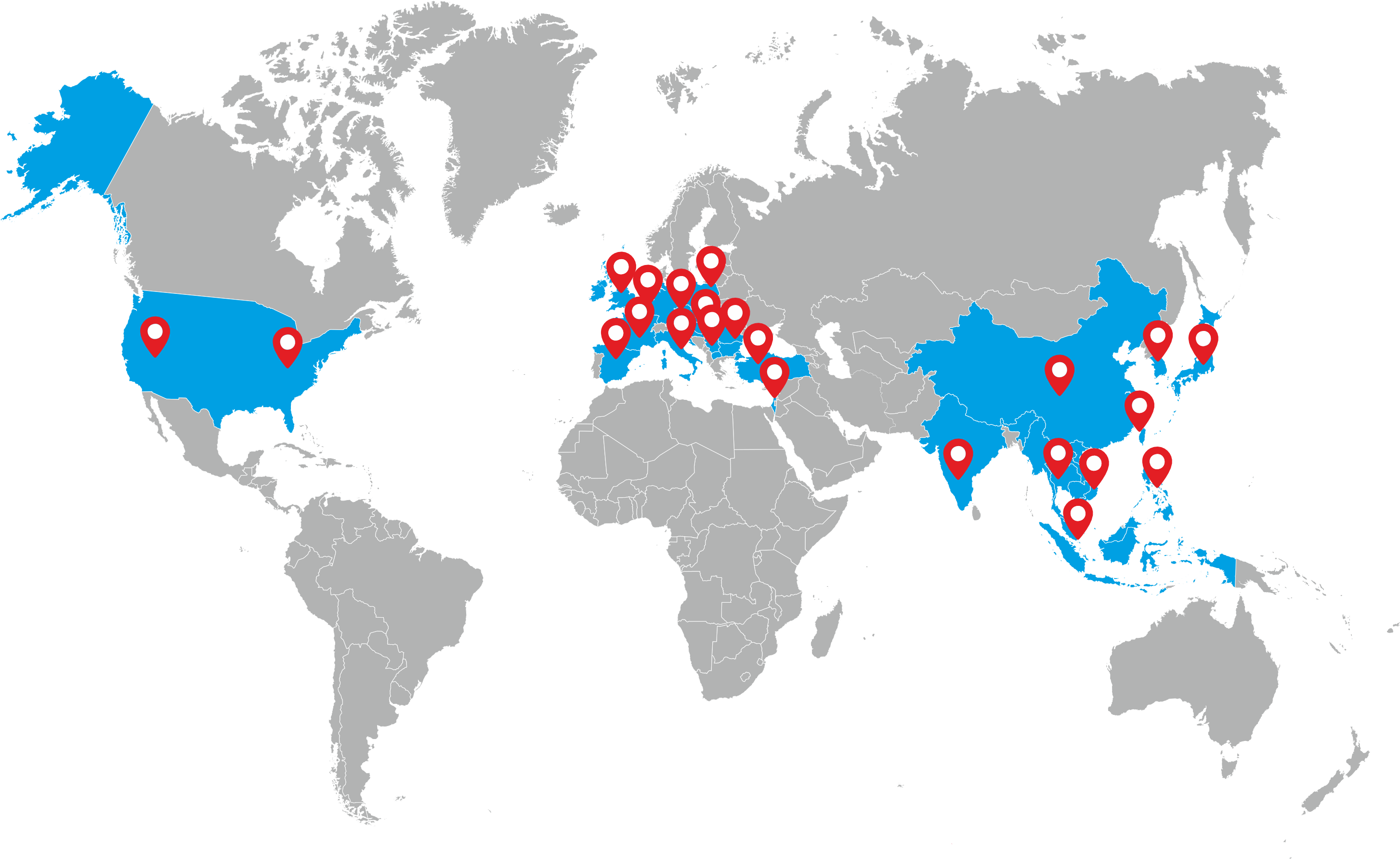Map of partners